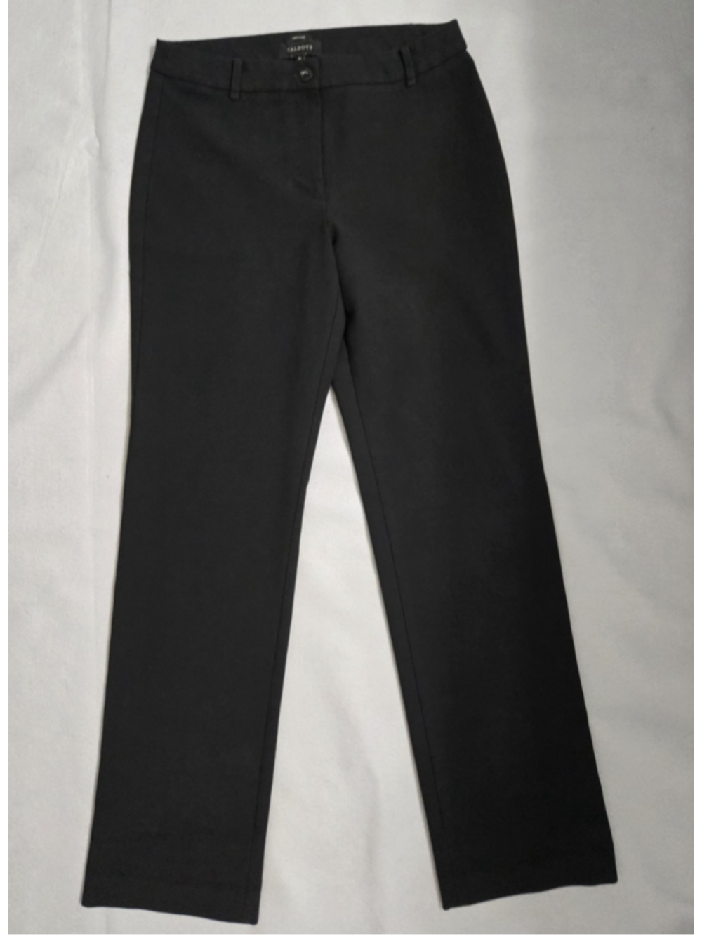 Talbots Heritage Black Straight Leg Dress Pants 8L Long Career Slacks